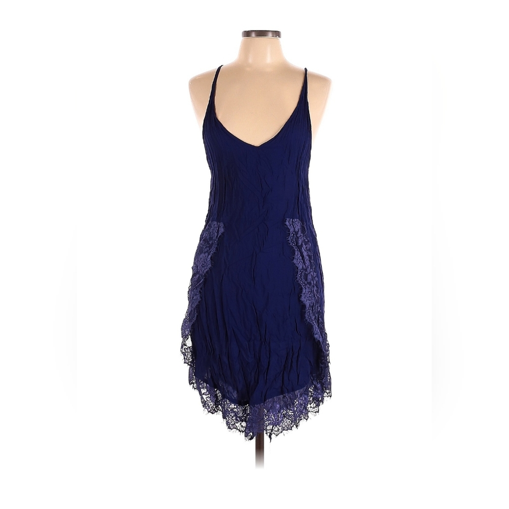 Free People Intimately ,Eyelashes Lace Mini Slip Dress Size Large.